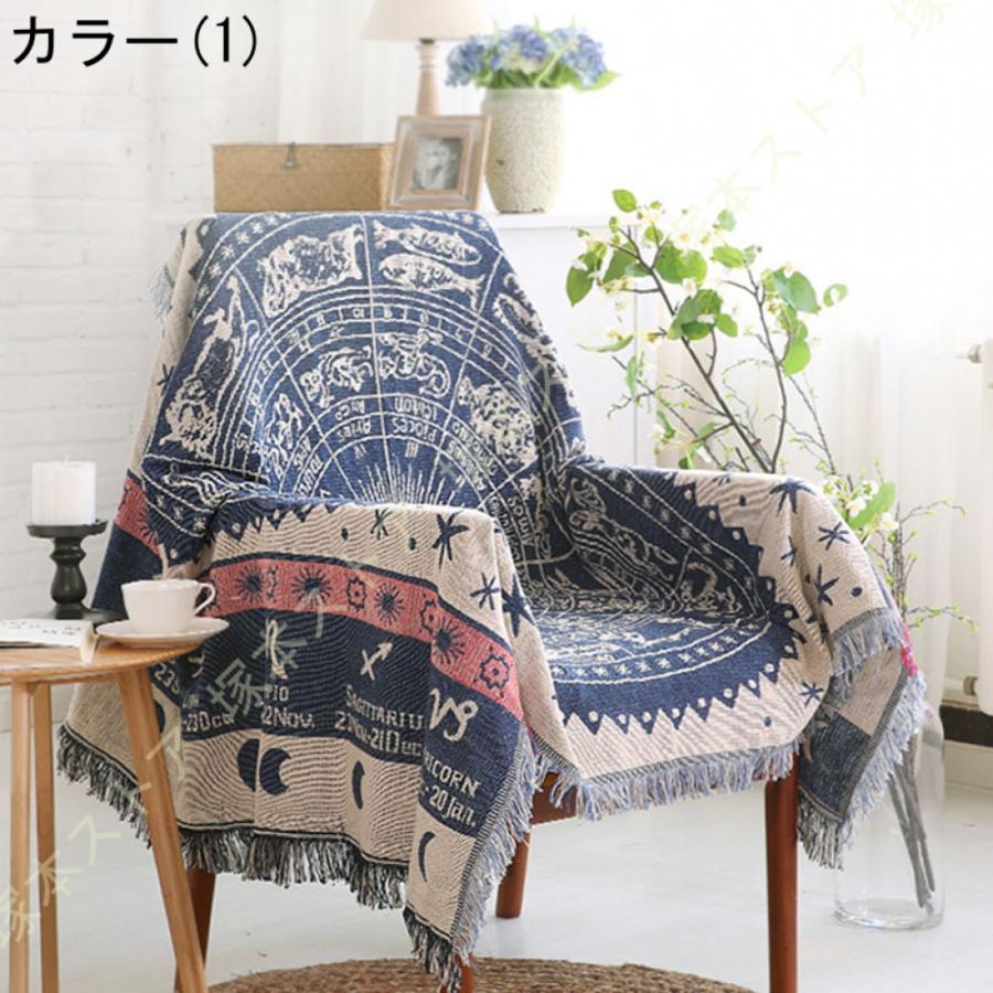 マルチカバー　ベッドカバー　テーブルクロス　民芸品　麻織物 メキシコ・ミトラ織りマルチクロス（ベットカバー・テーブル