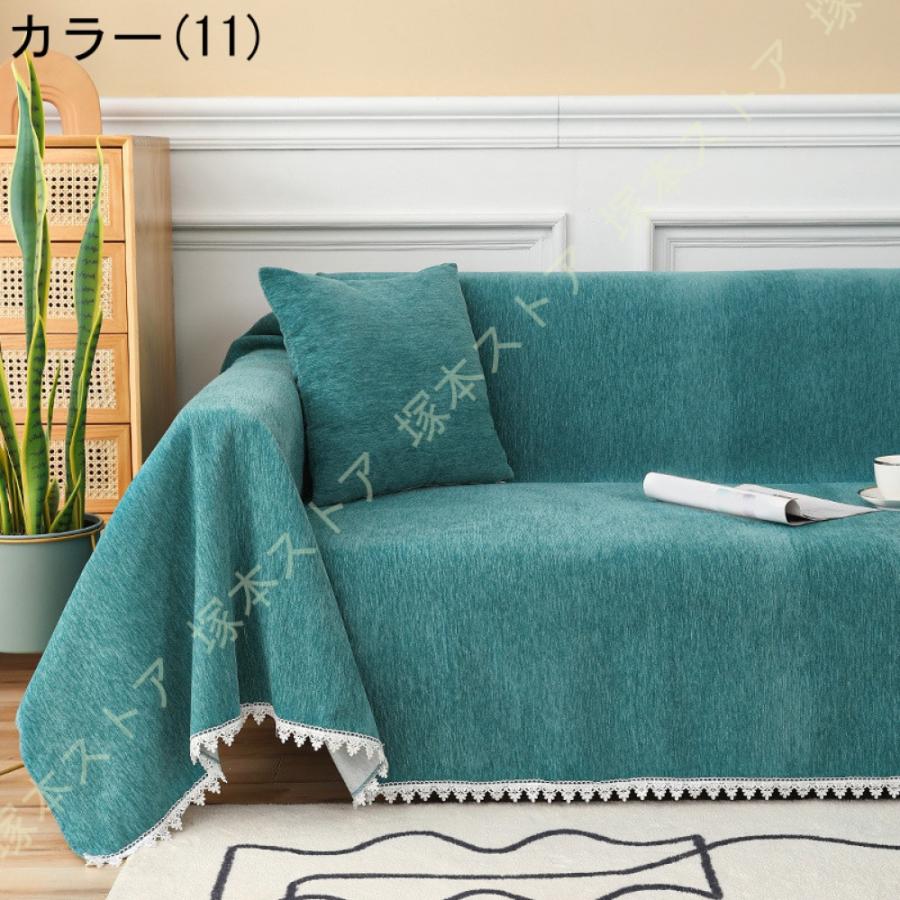 ナチュラル 北欧 マルチカバー ソファーカバー ストライプ ボーダー