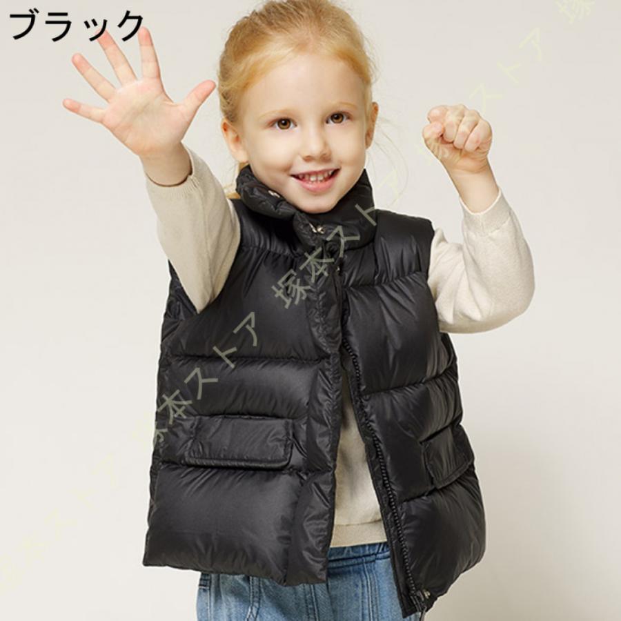 春用 キッズ ダウンベスト 軽量 防寒 保温 アウター 冬用 女の子 ダウンコート レディース ショート丈 大きいサイズ ガールズ 中綿ベスト 子供 カワイイ｜tsuka｜07