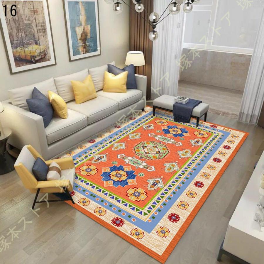 民族柄 ラグ マット オルテガ エスニック ネイティブ 民族 カーペット