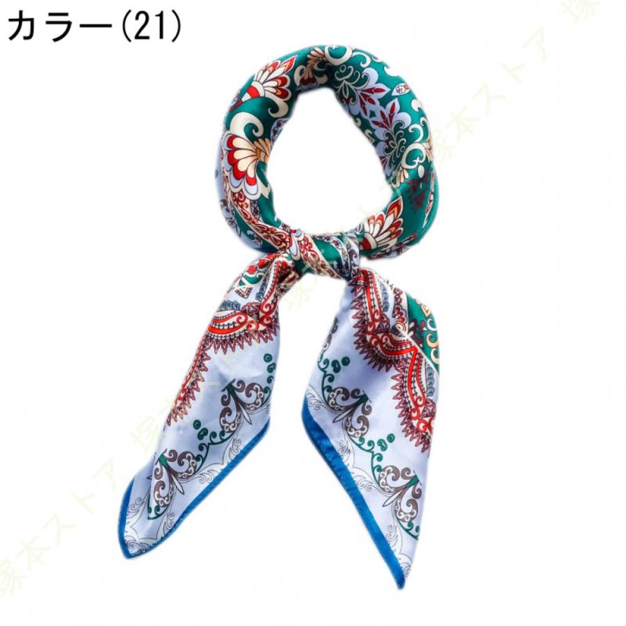 スカーフ シルク レディース 春 夏 秋 冬 小判 正方形 シルク 保温 コモ 絹 65*65cm ネッカチーフ 日焼け対策 プレゼント ギフト 妻 オフィス 誕生日 母の日の画像