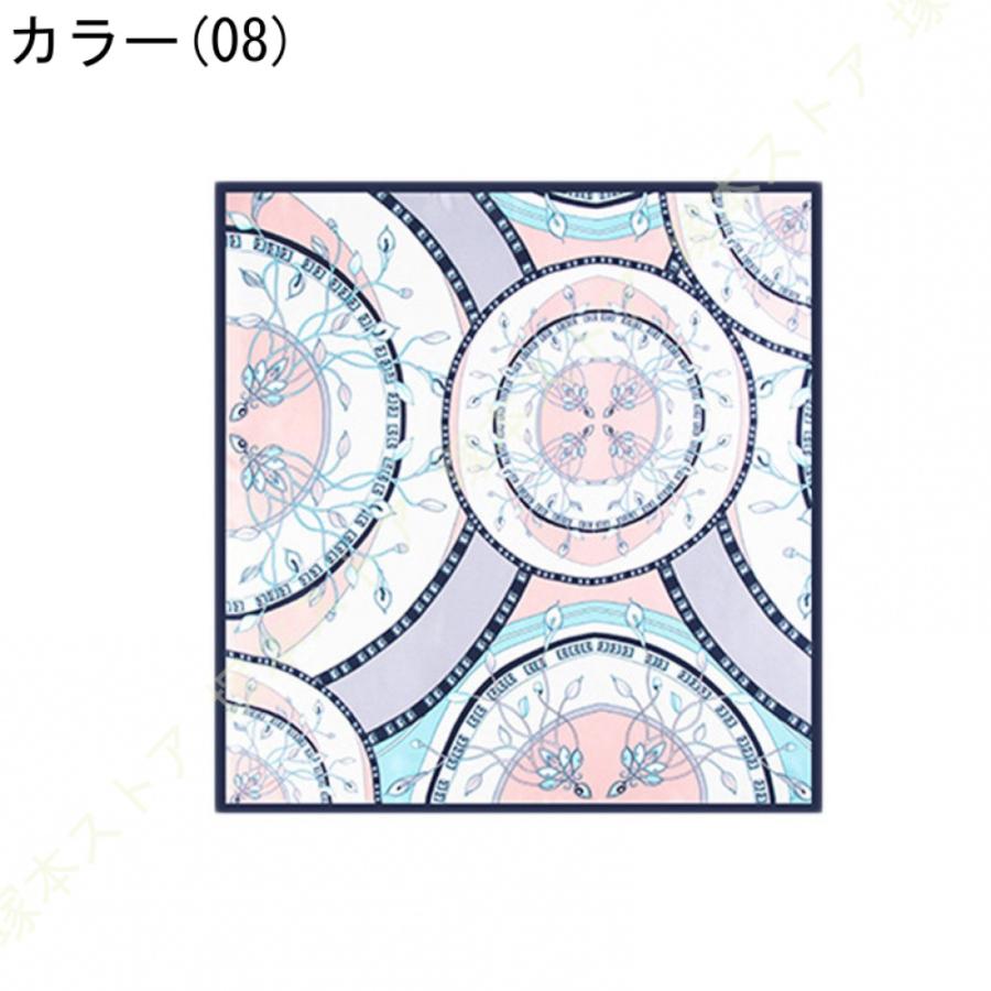 スカーフ シルク レディース 春 夏 秋 冬 小判 正方形 シルク 保温 コモ 絹 65*65cm ネッカチーフ 日焼け対策 プレゼント ギフト 妻 オフィス 誕生日 母の日の画像