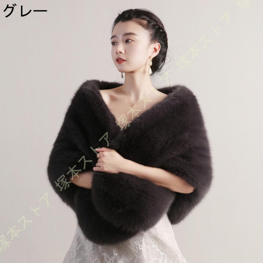 【新品】高級毛皮　ファーショール和服やノーカラーコートに！上品　豪華なバラ 新品】高級毛皮 ファーショール和服やノーカラーコートに！上品 豪華な