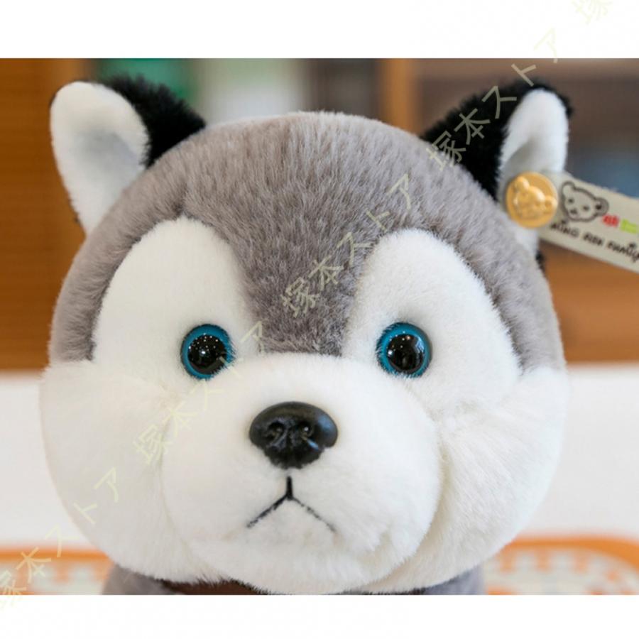 ぬいぐるみ ハスキー 秋田犬 犬 リアル かわいい 本物そっくり 人形