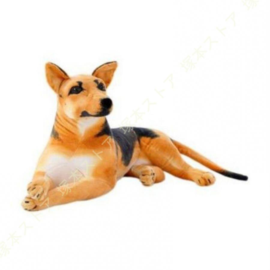 犬ぬいぐるみ リアル動物 本物そっくり 立つ ドーベルマン 抱き枕