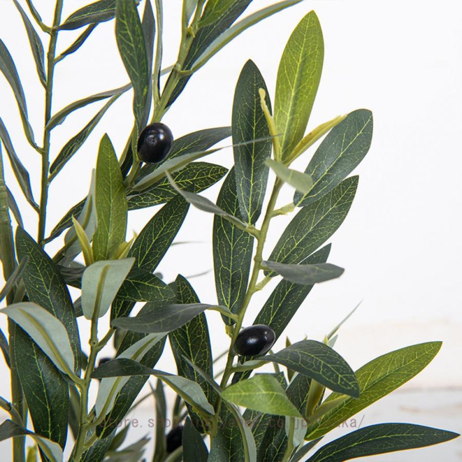 フェイクグリーン 人工観葉植物 オリーブの木 大型観葉樹 インテリア 人工植物 簡単保 室内 家庭 バルコニー 造花 水やり不要 枯れない 盆栽植物 おしゃれ_16