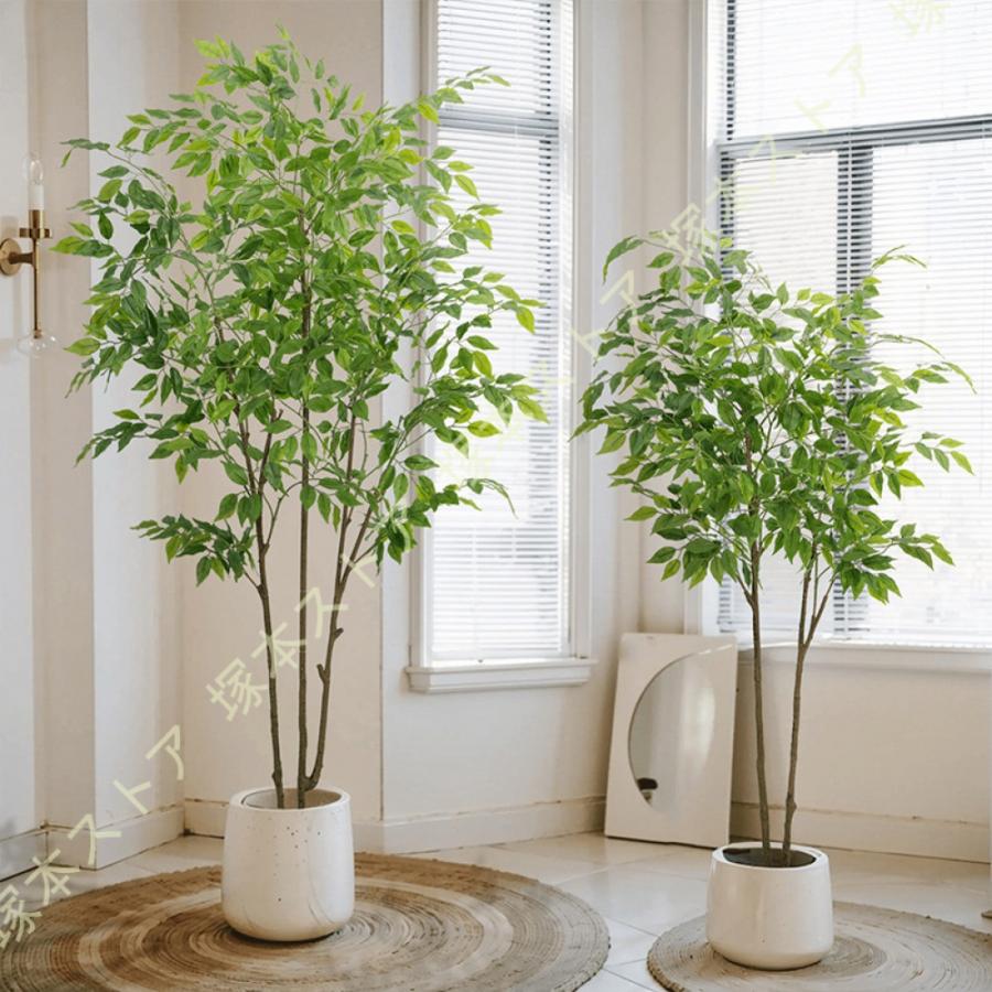 人工樹木 金のなる木 フェイクグリーン 人工観葉植物 ガジュマル 室内