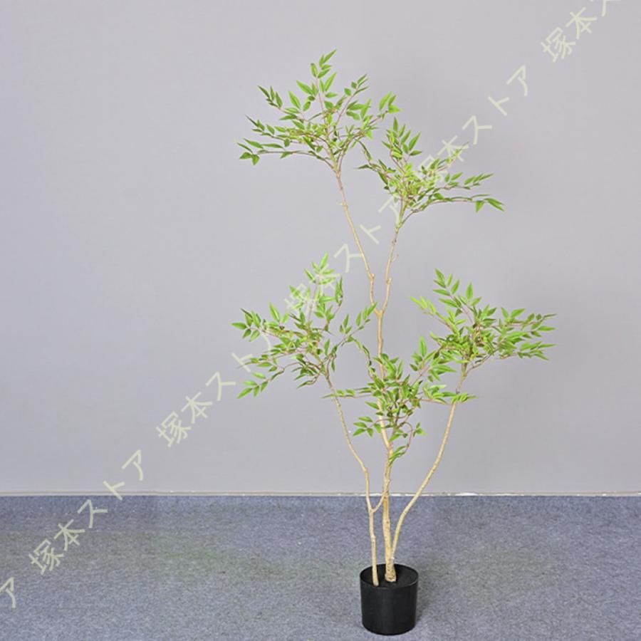 フェイクグリーン 大型 おしゃれ 観葉植物 造花 常緑樹 人工樹木 南天竹 バンブー リビング 人工観葉植物 パーテーション ナチュラル 開店祝い リアル_2