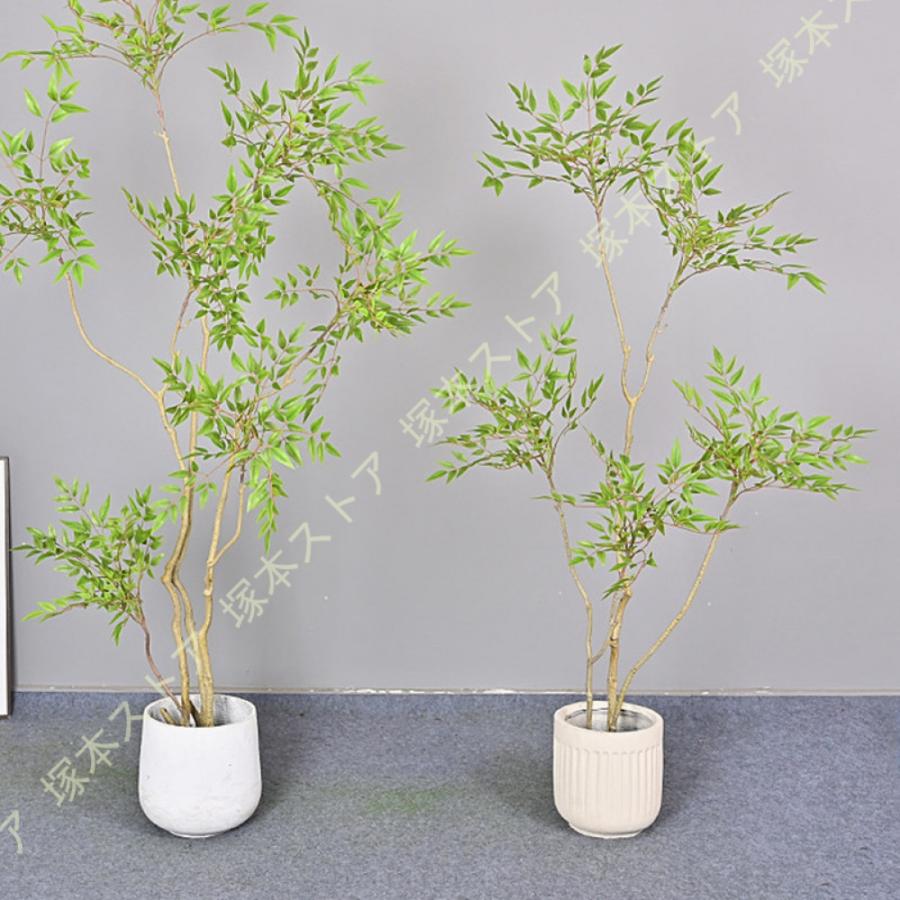 フェイクグリーン 大型 おしゃれ 観葉植物 造花 常緑樹 人工樹木 南天竹 バンブー リビング 人工観葉植物 パーテーション ナチュラル 開店祝い リアル_6