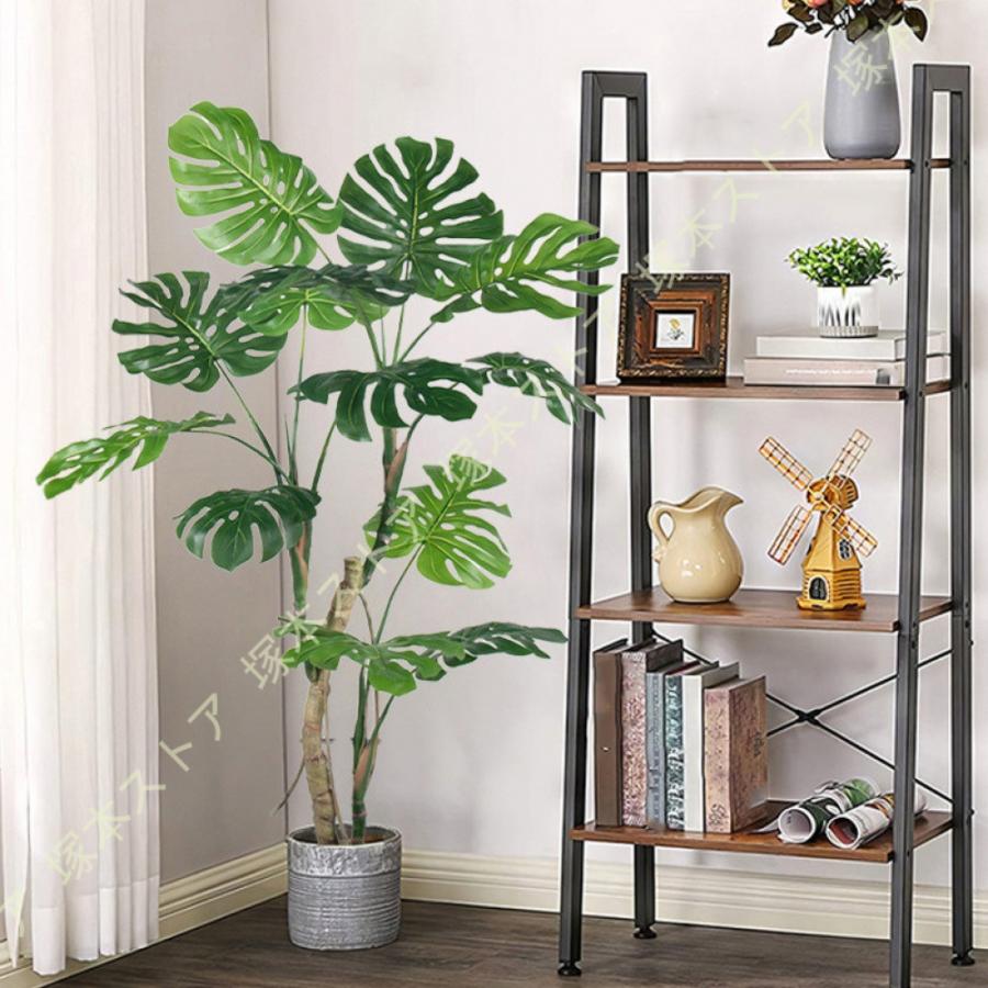 フェイクグリーン インテリア 鉢植え 人工観葉植物 人工植物 おしゃれ 緑 観用植物 モンステラ グリーン装飾 幸福の木 贈り物 ギフト 母の日 父の日（Yahoo!・塚本ストア）