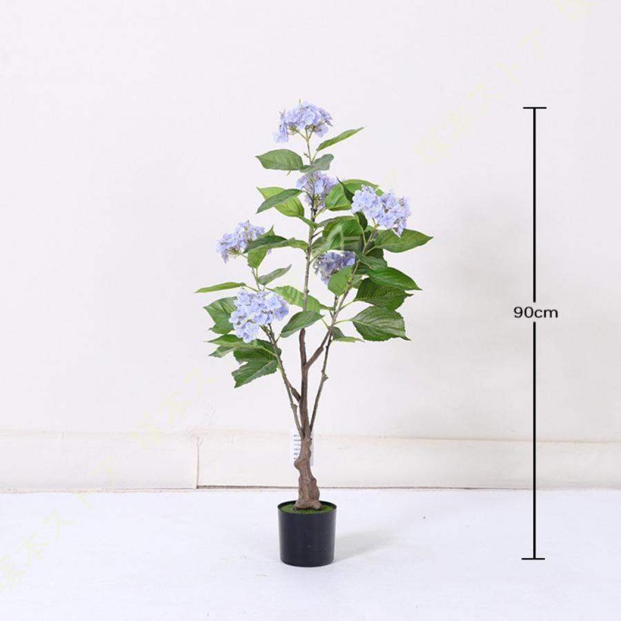 人工観葉植物 紫陽花 盆栽植物 造花装飾 フェイクグリーン 室内 贈り物 プレゼント インテリアグリーン おしゃれ お祝い お世話不要 水やり不要_2