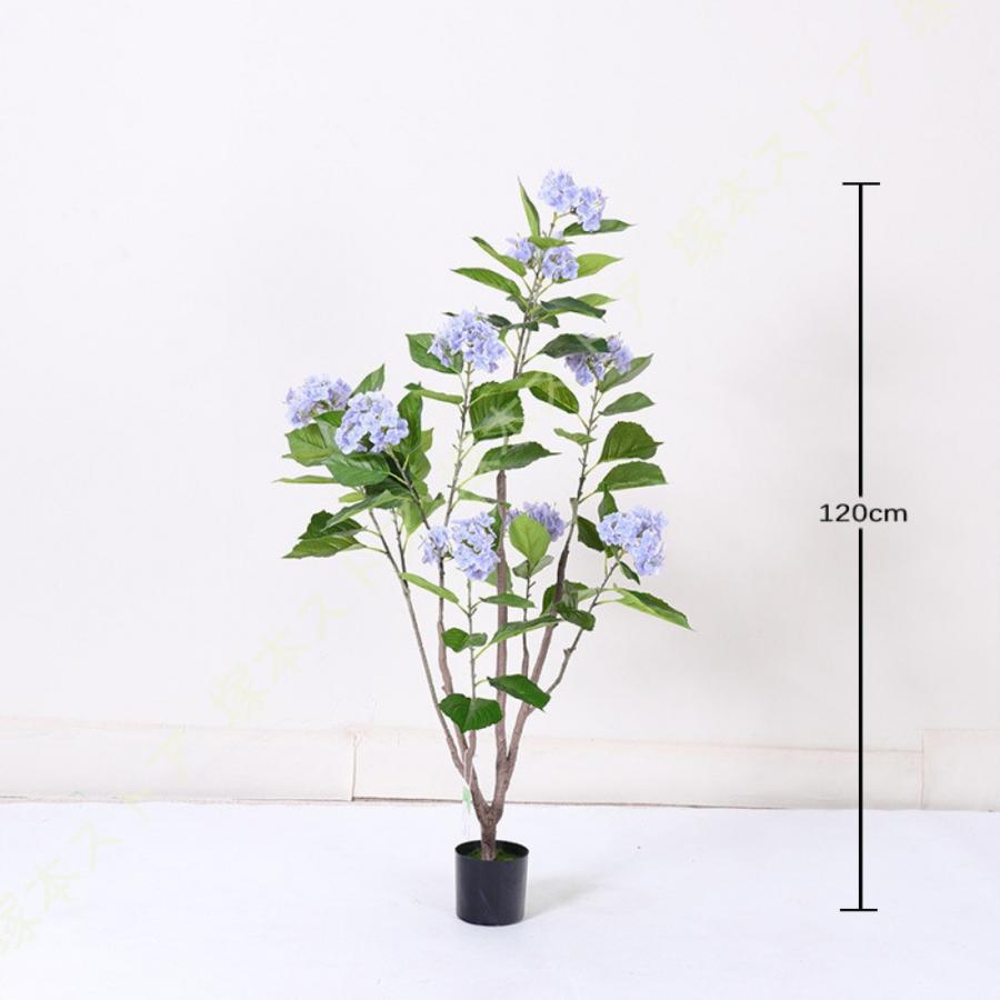 人工観葉植物 紫陽花 盆栽植物 造花装飾 フェイクグリーン 室内 贈り物 プレゼント インテリアグリーン おしゃれ お祝い お世話不要 水やり不要_3