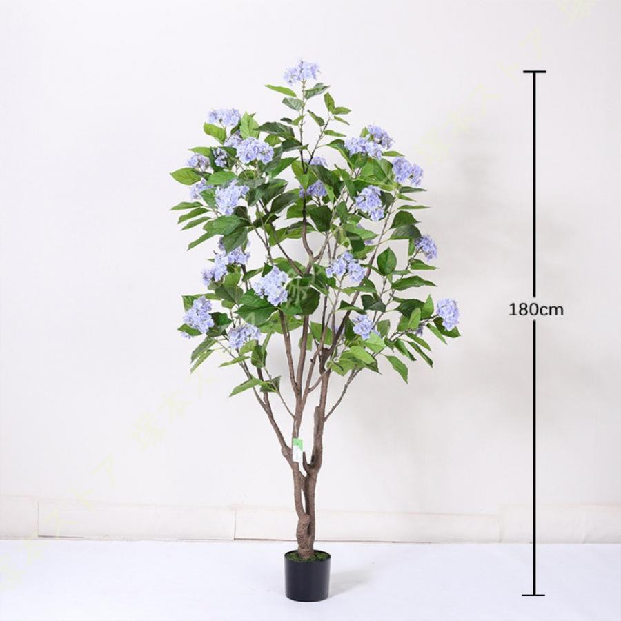 人工観葉植物 紫陽花 盆栽植物 造花装飾 フェイクグリーン 室内 贈り物 プレゼント インテリアグリーン おしゃれ お祝い お世話不要 水やり不要_5