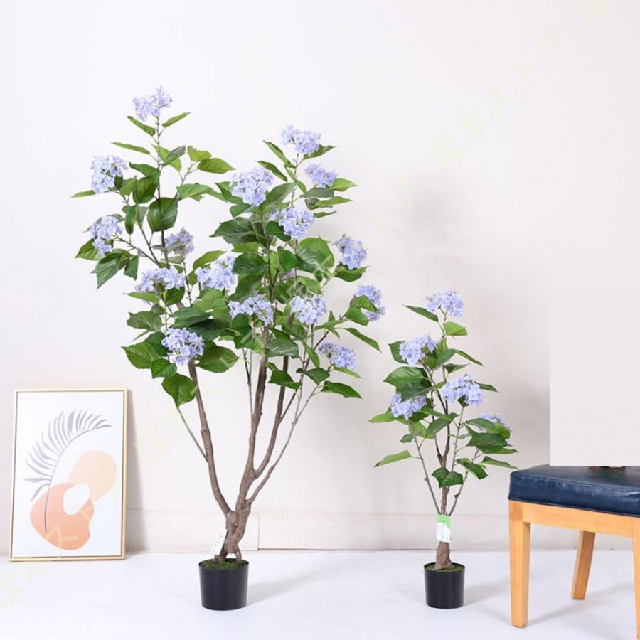 人工観葉植物 紫陽花 盆栽植物 造花装飾 フェイクグリーン 室内 贈り物 プレゼント インテリアグリーン おしゃれ お祝い お世話不要 水やり不要_6