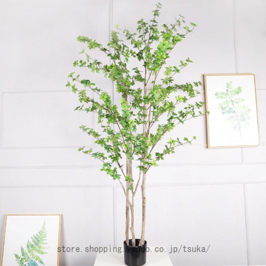 ドウダンツツジ フェイクグリーン 観葉植物 大型 室内用 造花 リアル質感 観葉樹 水やり不要 害虫駆除不要 抗菌 室内 ホテル ロビー 玄関 リビング 人工観葉樹_5