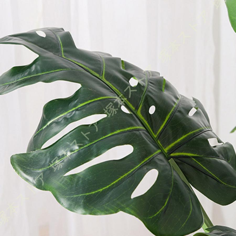 人工観葉植物 常緑樹 大型 モンステラ 多幸の木 リアルな葉っぱ 風水 開運 インテリア 幸福の木 フェイクグリーン 観葉樹 インテリアグリーン フェイク植物_10