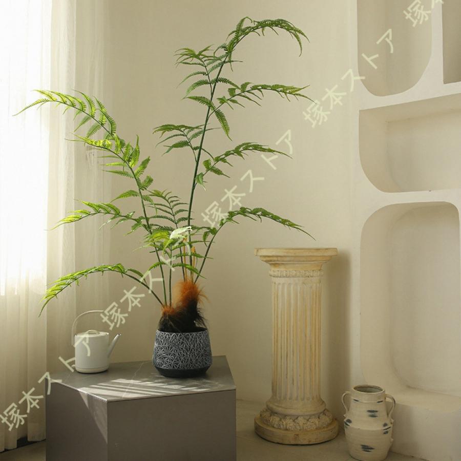 ★シダ系人工観葉植物120センチ２種★ 幸福の木 シダ植物 フェイクグリーン 大型 造花 鉢植え 人工観葉植物