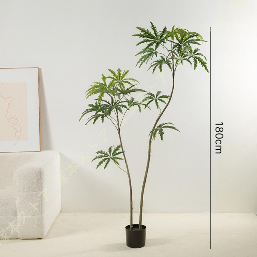 人工観葉樹 ベンジャミン フェイクグリーン 大型 人工観葉植物 人工樹木 リビングルーム ホテル モダンな装飾 鉢植え 人工植物 造木 インテリア 屋内飾り 庭_5