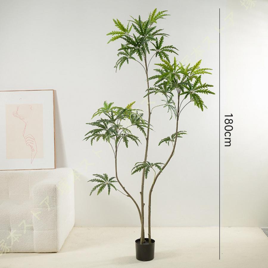 人工観葉樹 ベンジャミン フェイクグリーン 大型 人工観葉植物 人工樹木 リビングルーム ホテル モダンな装飾 鉢植え 人工植物 造木 インテリア 屋内飾り 庭_6