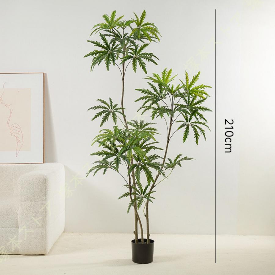 人工観葉樹 ベンジャミン フェイクグリーン 大型 人工観葉植物 人工樹木 リビングルーム ホテル モダンな装飾 鉢植え 人工植物 造木 インテリア 屋内飾り 庭_7