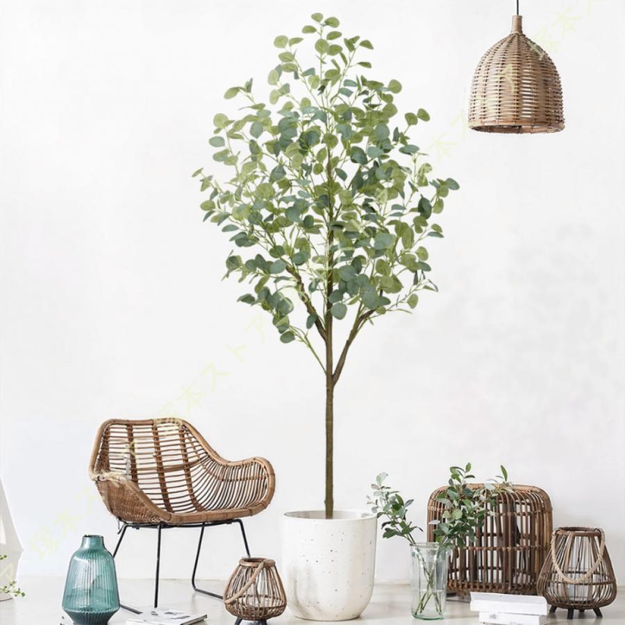 フェイクグリーン ユーカリ 観葉植物 人工観葉植物 人工樹木 大型 熱帯