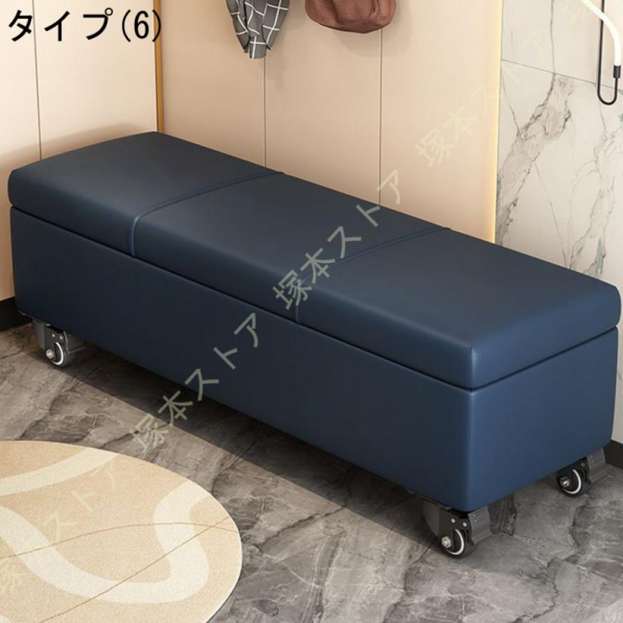 収納スツール 収納ベンチ 収納ボックス オットマン キャスター付き