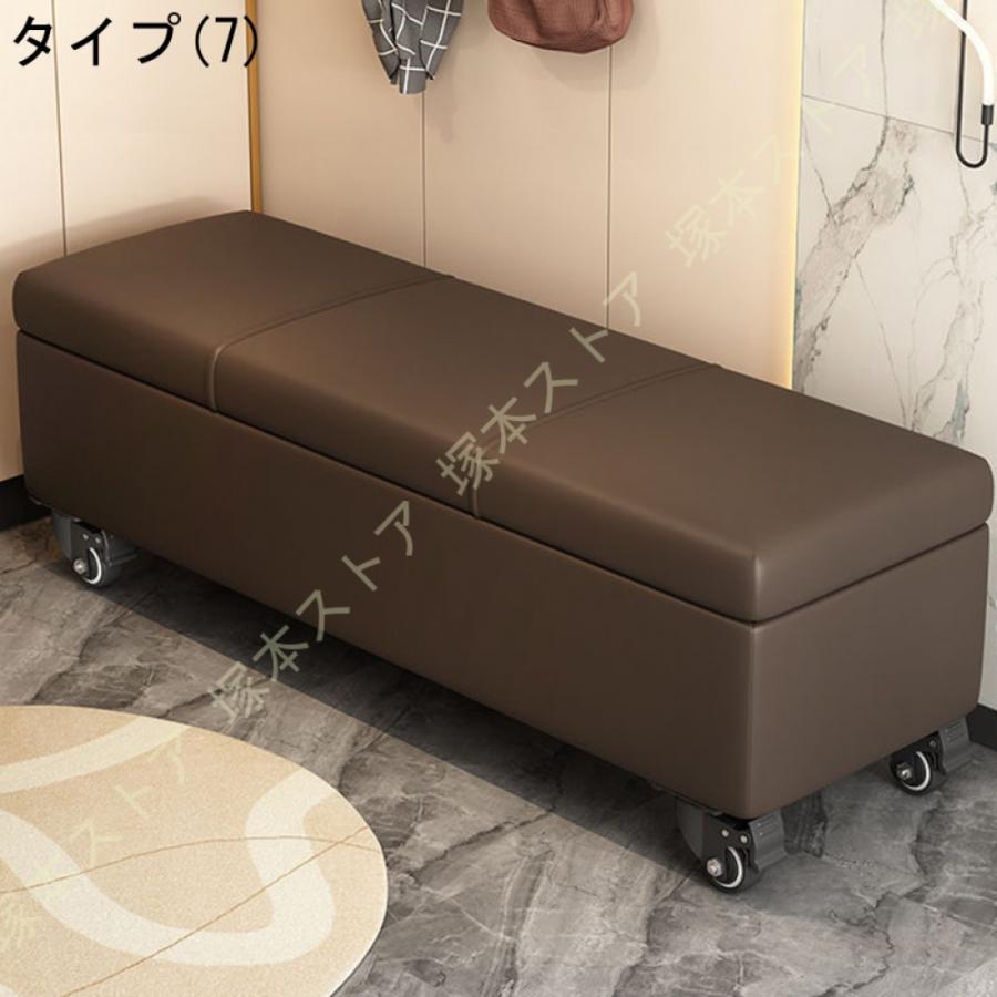 収納スツール 収納ベンチ 収納ボックス オットマン キャスター付き