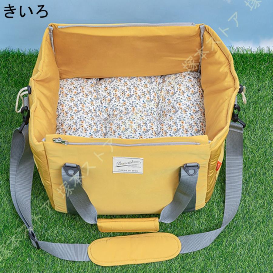 ペットバッグ 小型犬用 猫用 ペットキャリーバッグ 通気性 肩掛け 手提げ 飛び出し防止機能 多機能キャリーバッグ顔出し お散歩バッグ ペット用品 耐久 軽量_3