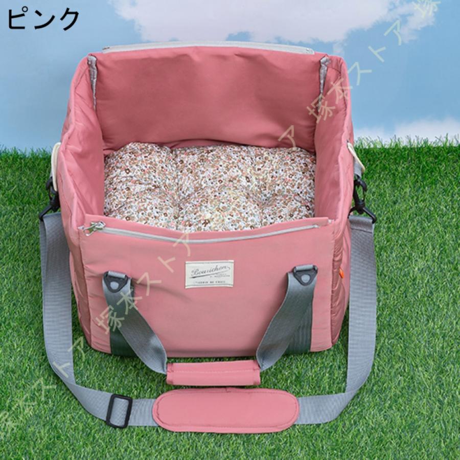 ペットバッグ 小型犬用 猫用 ペットキャリーバッグ 通気性 肩掛け 手提げ 飛び出し防止機能 多機能キャリーバッグ顔出し お散歩バッグ ペット用品 耐久 軽量_4