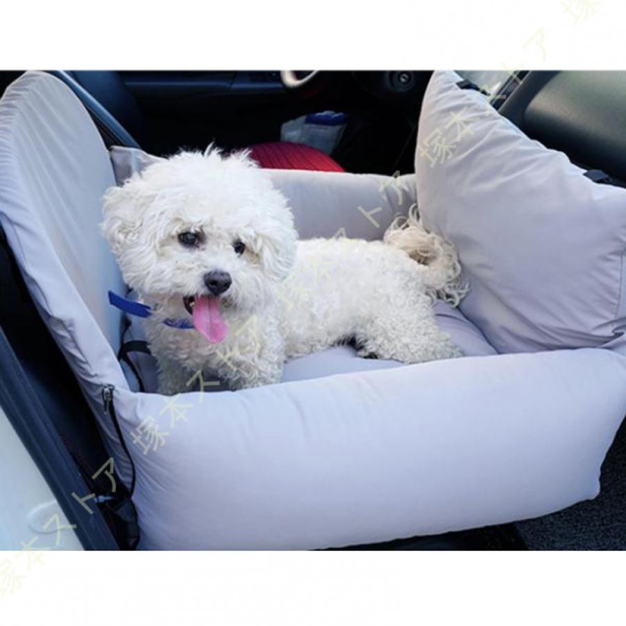 犬 車 ドライブボックス ドライブベッド 座席シート 飛び出し防止 車酔い防止 水洗い可能 2way 小型犬 中型犬 車載用 カー用品 カーシート 助手席 後部座席の画像