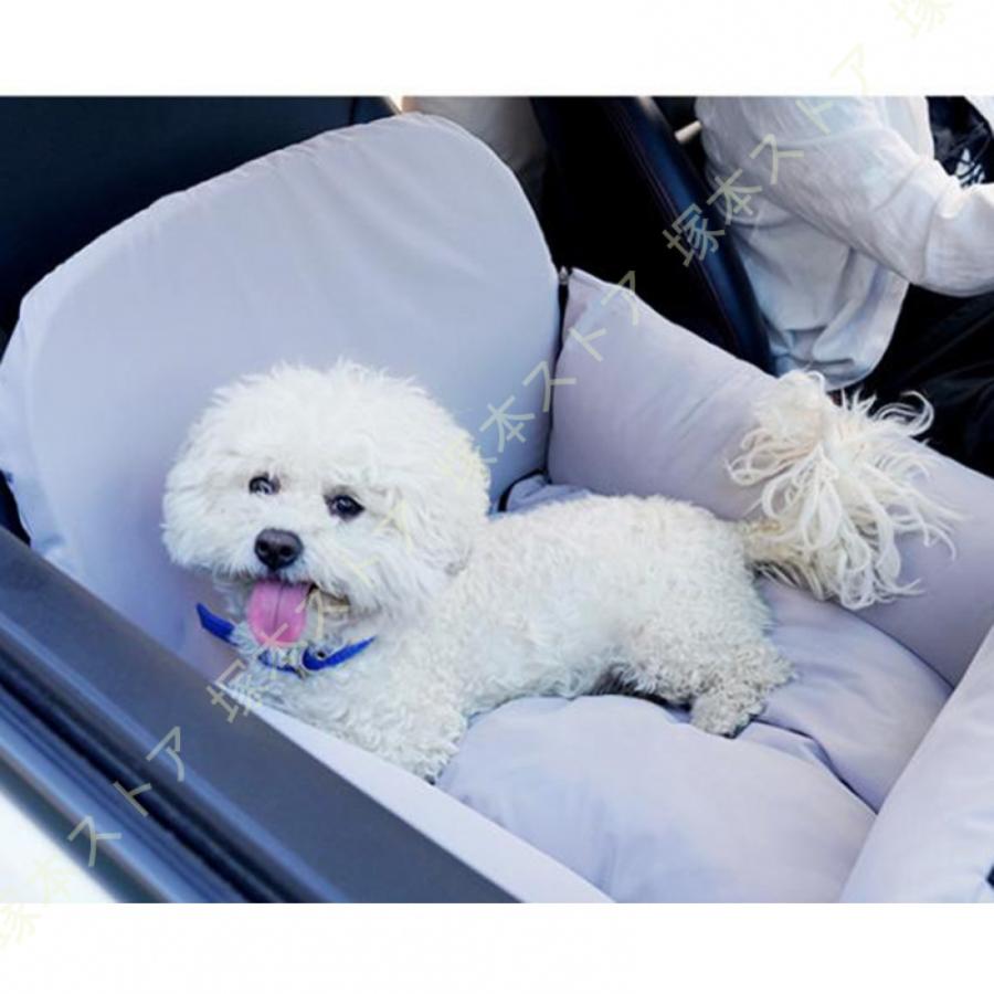 犬 車 ドライブボックス ドライブベッド 座席シート 飛び出し防止 車酔い防止 水洗い可能 2way 小型犬 中型犬 車載用 カー用品 カーシート 助手席 後部座席の画像