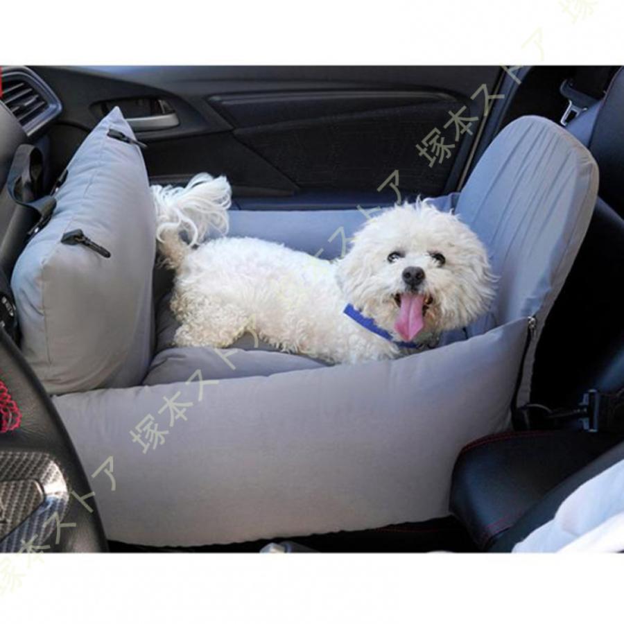 犬 車 ドライブボックス ドライブベッド 座席シート 飛び出し防止 車酔い防止 水洗い可能 2way 小型犬 中型犬 車載用 カー用品 カーシート 助手席 後部座席の画像