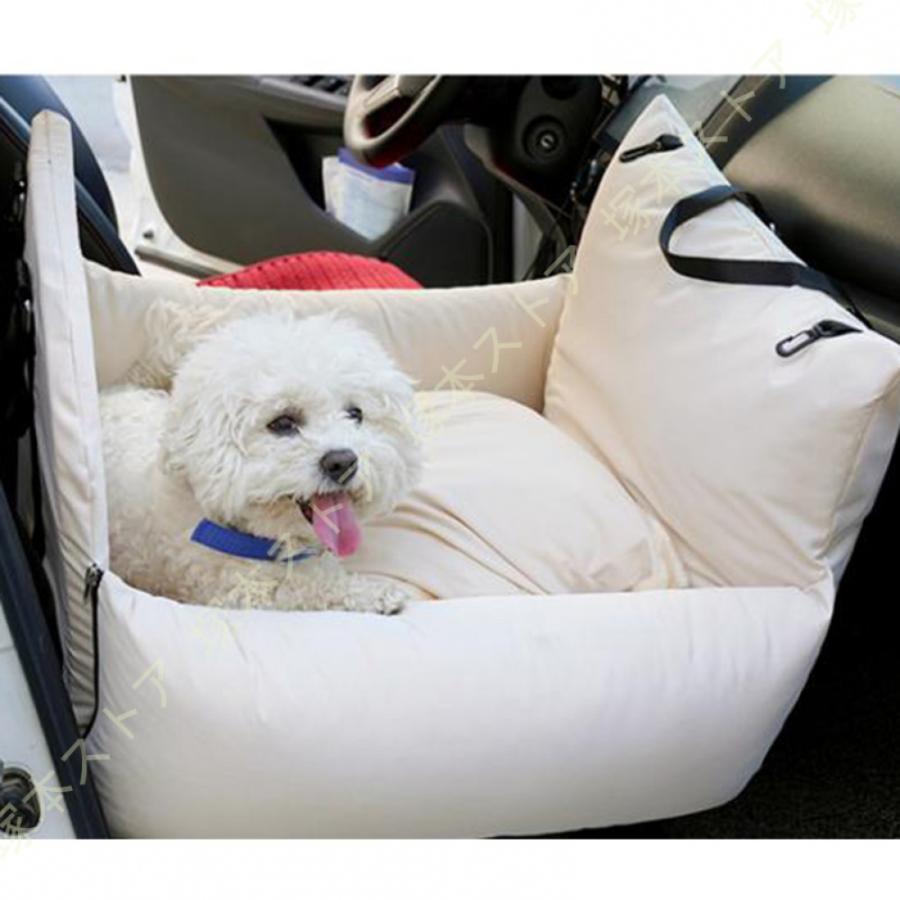 犬 車 ドライブボックス ドライブベッド 座席シート 飛び出し防止 車酔い防止 水洗い可能 2way 小型犬 中型犬 車載用 カー用品 カーシート 助手席 後部座席の画像