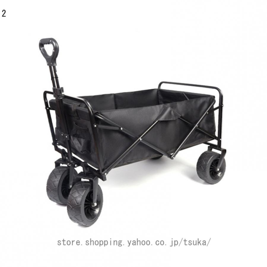 キャリーワゴン 大容量150L 大型タイヤ 耐荷重250kg 自立収納 コンパクト 軽量 キャンプ アウトドア キャリーカート 折りたたみ アウトドアワゴンの画像