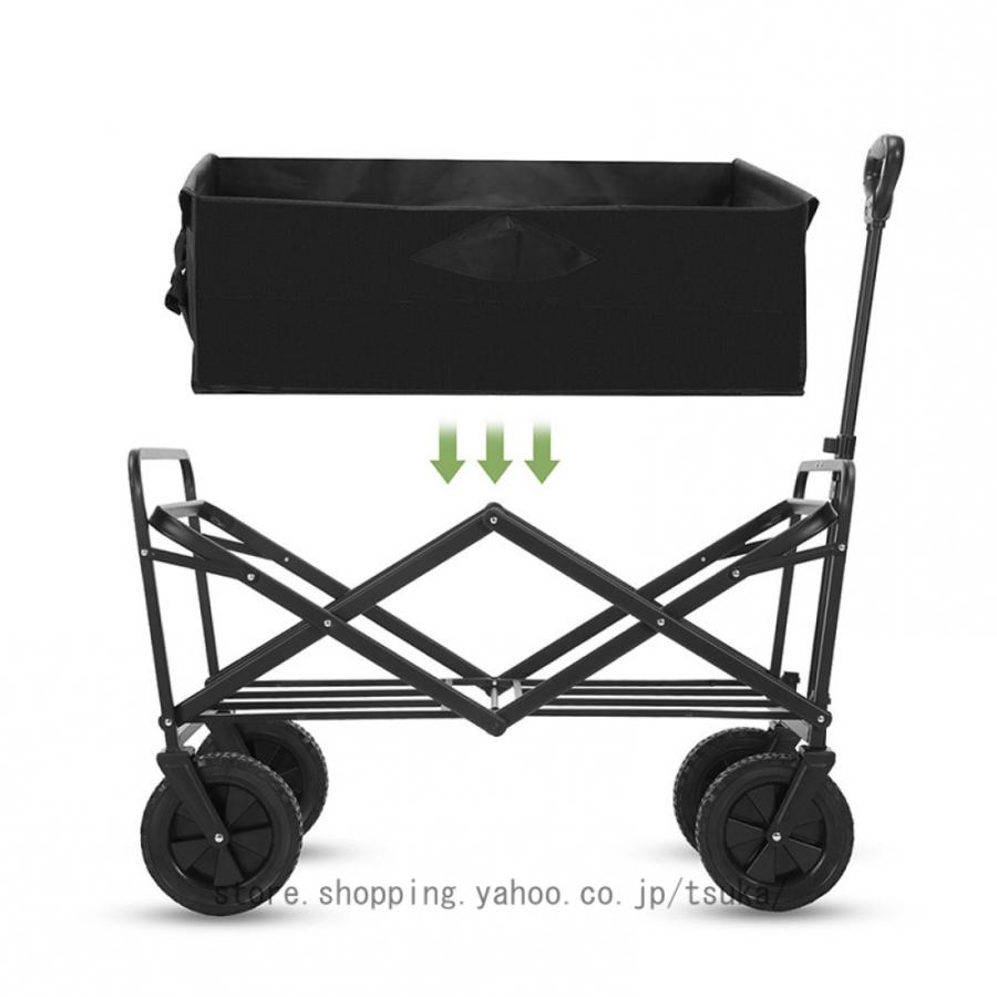 アウトドアワゴン キャリーワゴン 耐荷重150kg 大容量120L キャリー