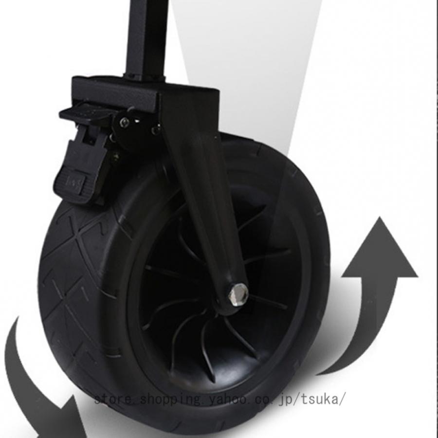 アウトドアワゴン キャリーワゴン キャリーカート 折りたたみ 4輪 頑丈 耐荷重60kg 大容量 70L タフ ワイドタイヤ 軽量 コンパクト アウトドアキャリーの画像