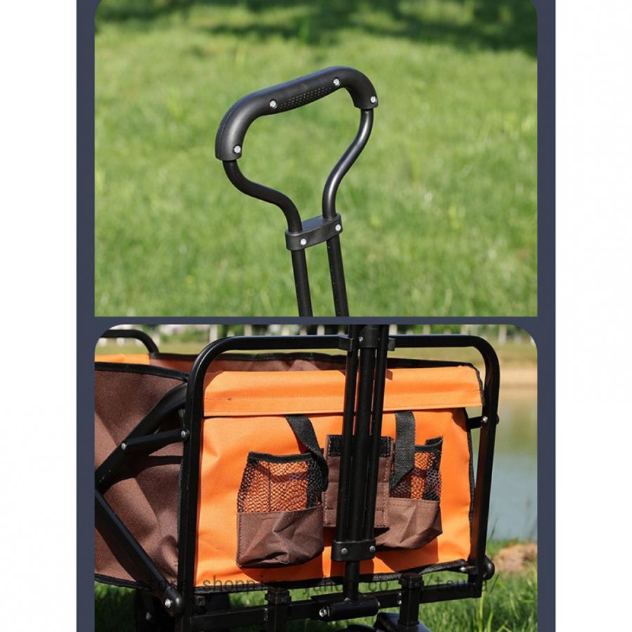 アウトドアワゴン キャリーワゴン キャリーカート 折りたたみ カート 4輪 タイヤロック付 耐荷重60kg アウトドアキャリー マルチキャリー ワゴン 台車の画像