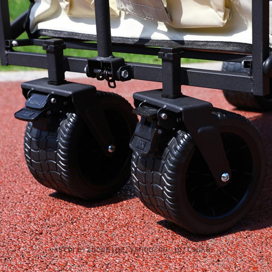 キャリーワゴン フォールディングキャリーワゴン キャンプ アウトドア アウトドアワゴン 耐荷重250kg 自立式 大容量 180L ワイドタイヤ 折り畳みの画像