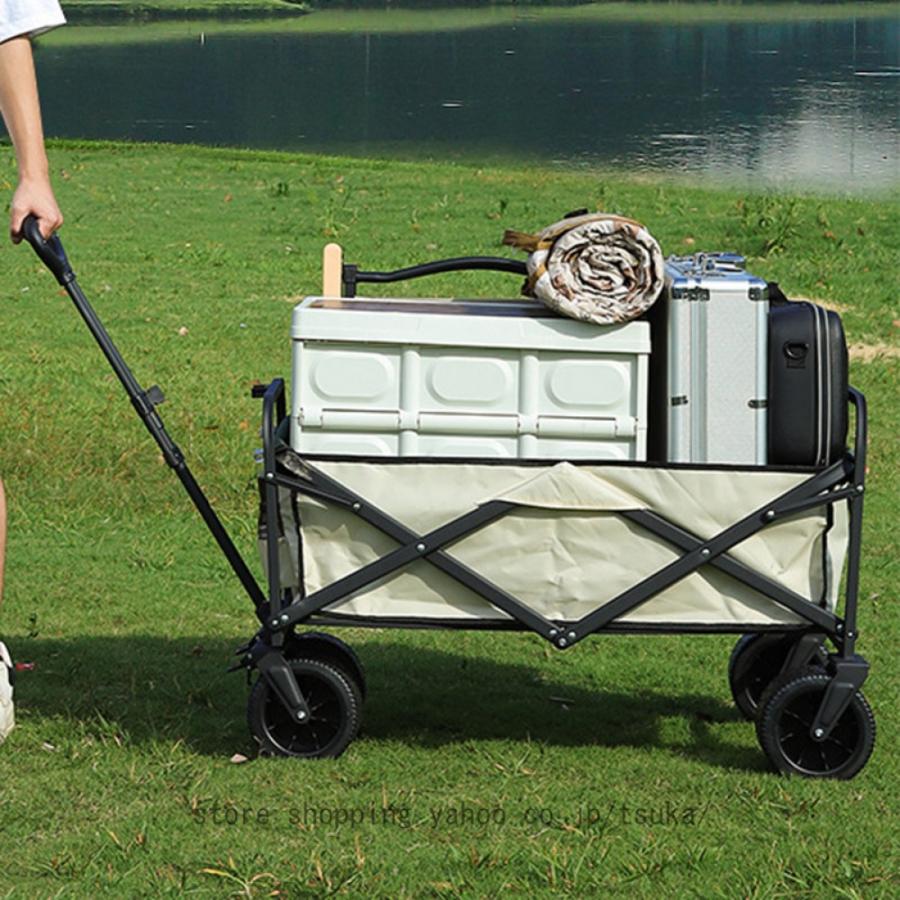アウトドアワゴン キャリーワゴン キャリーカート 折りたたみ 大容量 4輪 頑丈 耐荷重100kg コンパクト キャンプワゴン アウトドアキャリー アウトドア_18