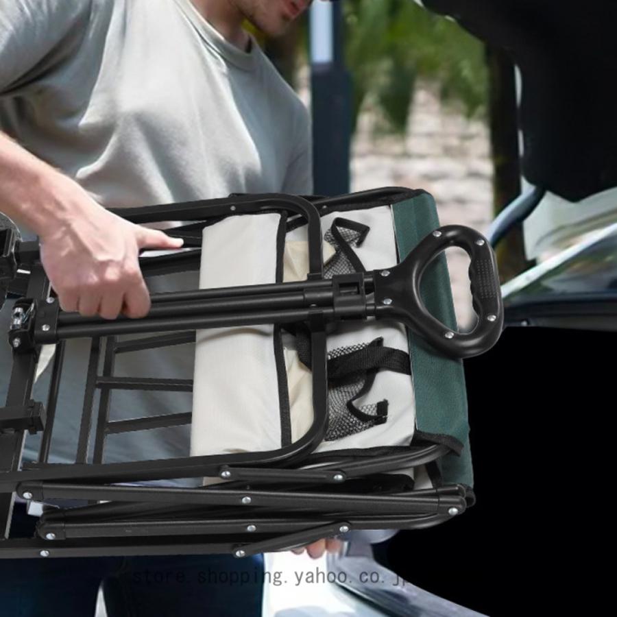 キャリーワゴン アウトドアワゴン 折りたたみ キャリーカート 4輪 頑丈 耐荷重150kg 大容量 180L ワイドタイヤ 軽量 コンパクト アウトドアキャリー 大型の画像