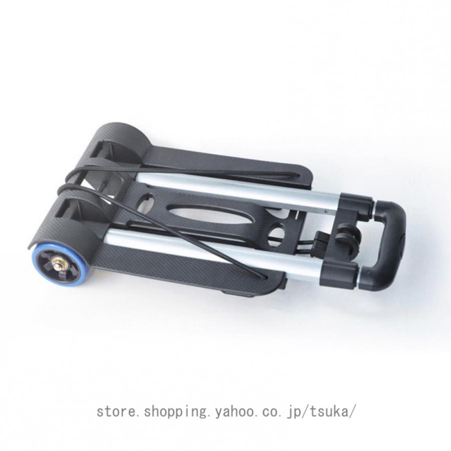 キャリーカート 小型台車 折りたたみ式 軽量 ハンドキャリー 耐荷重30kg 固定ロープ付属 引越し 買い物 防災用品 家庭用 旅行用 カート 折りたたみ 台車 運搬_5