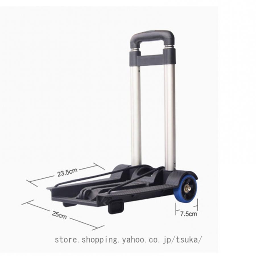 キャリーカート 小型台車 折りたたみ式 軽量 ハンドキャリー 耐荷重30kg 固定ロープ付属 引越し 買い物 防災用品 家庭用 旅行用 カート 折りたたみ 台車 運搬_6