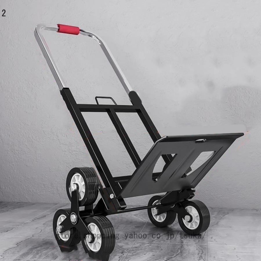 キャリーカート 台車 ハンドトラック 大型 耐荷重100KG コンパクト 折りたたみ式 家庭用 業務用 防災用 荷物 運搬 釣り アウトドア 固定ロープ3本付きの画像
