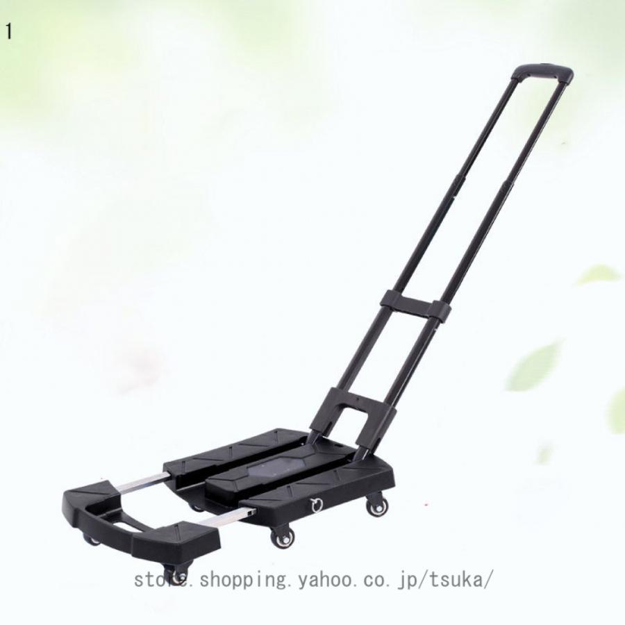 キャリーカート 耐荷重200kg 軽量 アルミ 折りたたみ 台車 ハンドキャリー 折りたたみ式カート ゴムバンド付属 アウトドア ショッピングカート カート 6輪の画像