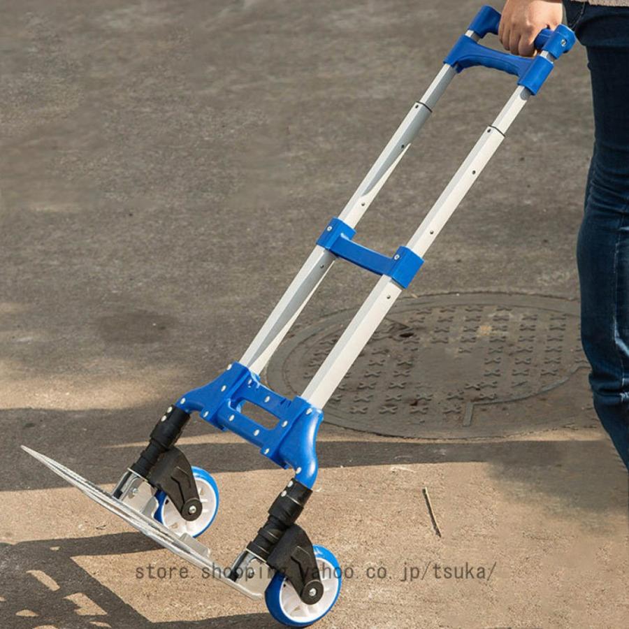 折りたたみ 台車 軽量 コンパクト 折り畳み カート キャリーカート キャリー ワゴン 2輪 台車ワゴン 台車折りたたみ 運搬 運搬車 アウトドア 折りたたみ台車_17