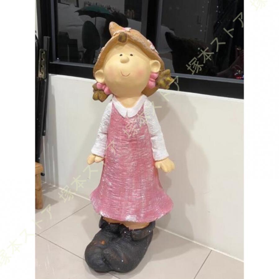 玄関外 庭 オブジェ 屋外 女の子 彫像 かわいい おしゃれ ガーデン