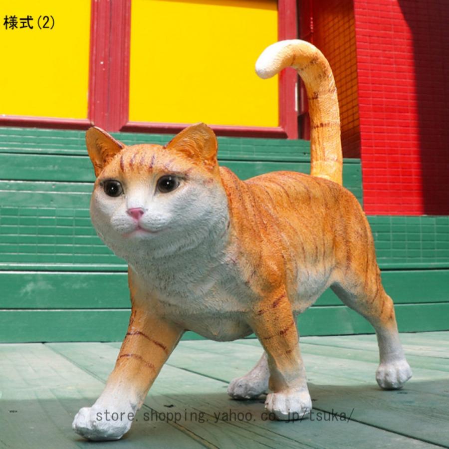 猫 置物 オブジェ オシャレな置き物 ねこ ガーデニング雑貨 庭のアート 猫の置物 アウトドア デコレーション インテリア雑貨 【カトリック教会】 庭の風景彫刻 かわいい