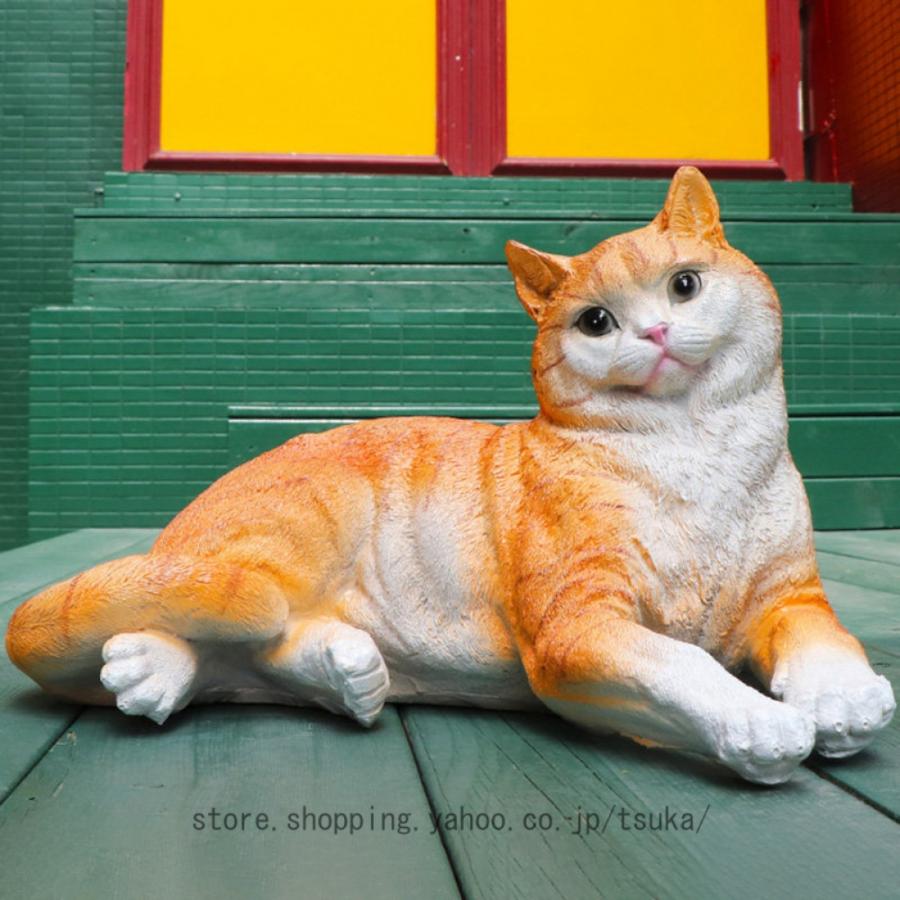 猫 置物 オブジェ オシャレな置き物 ねこ ガーデニング雑貨 庭のアート 猫の置物 アウトドア デコレーション インテリア雑貨 【カトリック教会】 庭の風景彫刻 かわいい