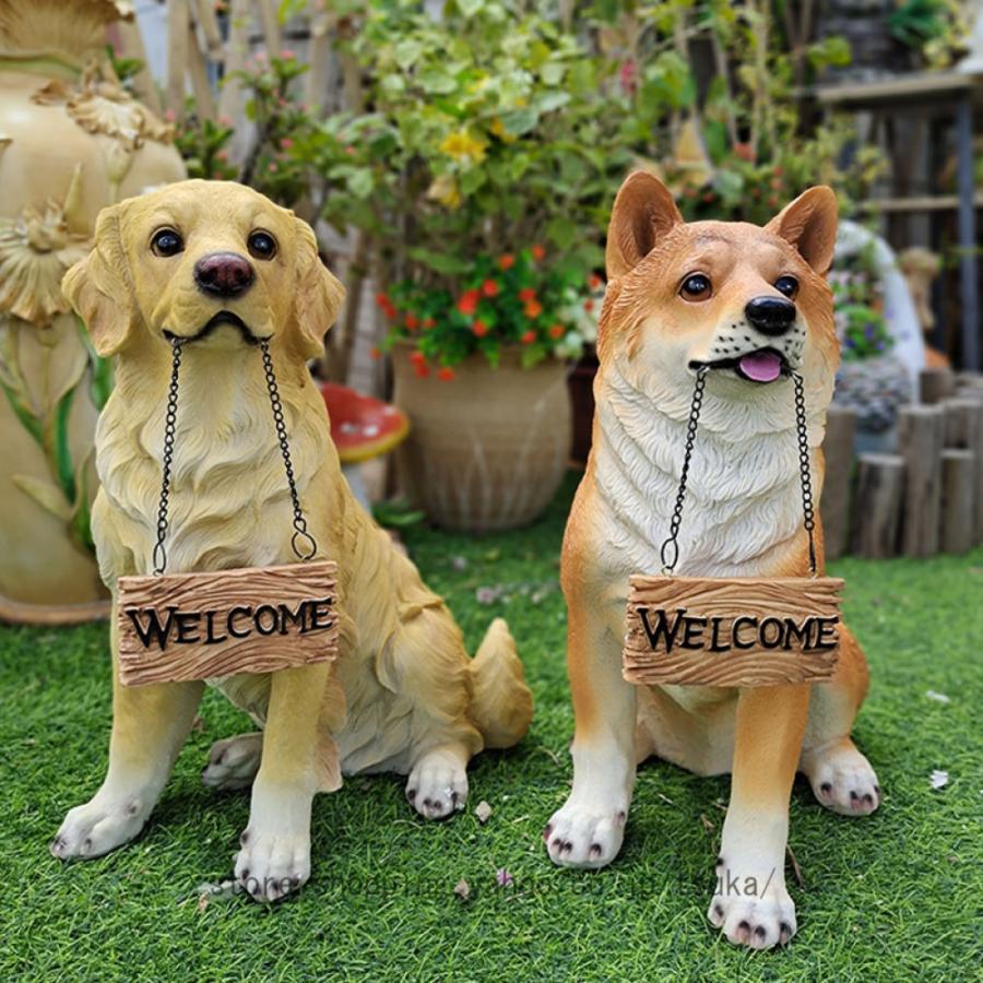 ガーデニング 置物 動物 ガーデンオーナメント 犬 カントリー