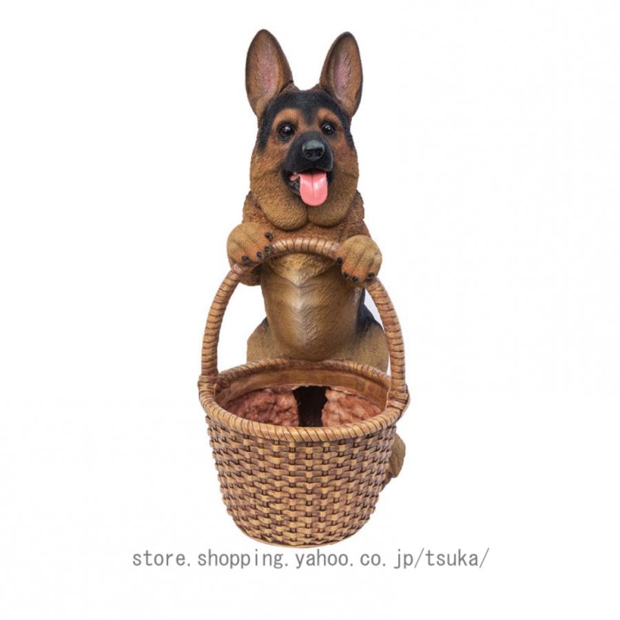 ガーデニング 置物 動物 ガーデンオーナメント 犬 カントリー雑貨